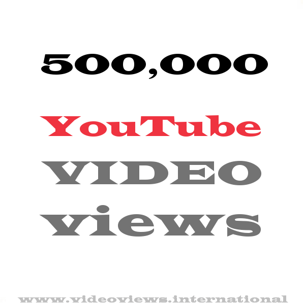 Buy YouTube views 500,000