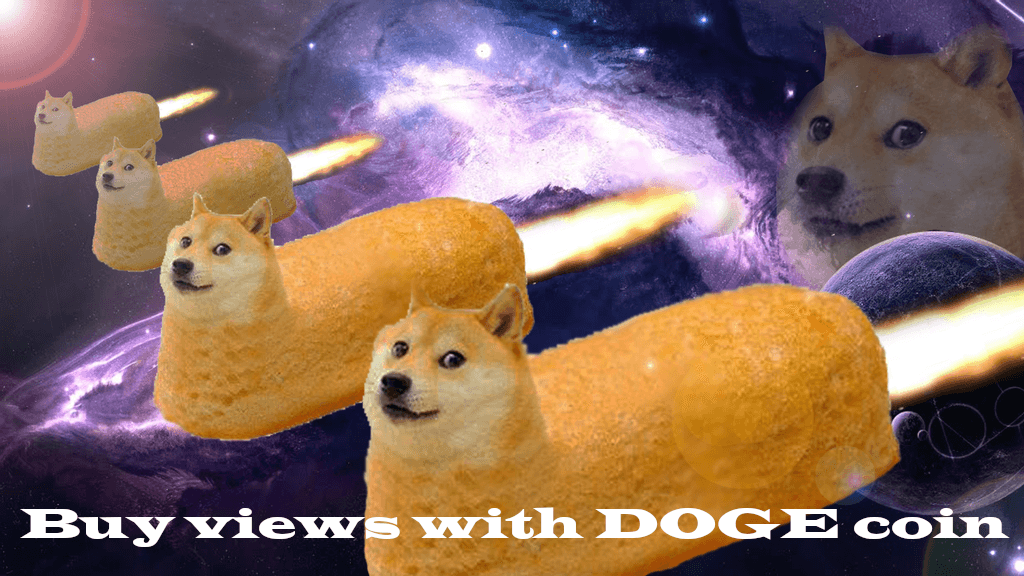 buy YouTube and TikTok views with Doge Coin